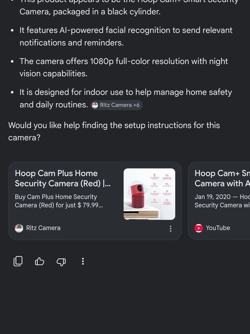 Red Smart Home Camera - Smart Monitoring & Two-Way Audio
